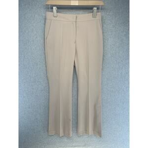 Mango Womens Dress Pants Size Small with Flare Leg 25" Inseam Light Brown